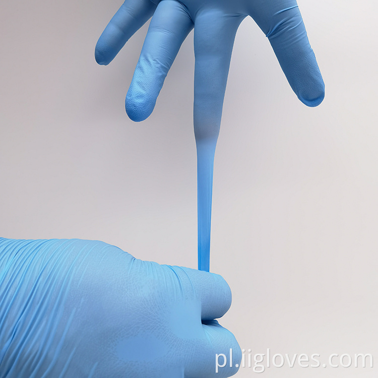 Rękawiczki jednorazowe 3,5 g 4,0 g 4,5 g 5,0 g niebieskie bulki rękawice nitrylowe / tanie rękawiczki nitrylowe